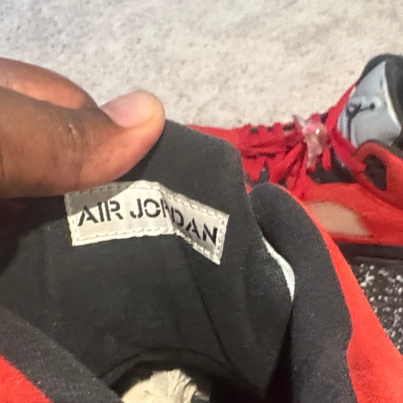 Jordan Red and Black Sneakers - Picture 2 of 4